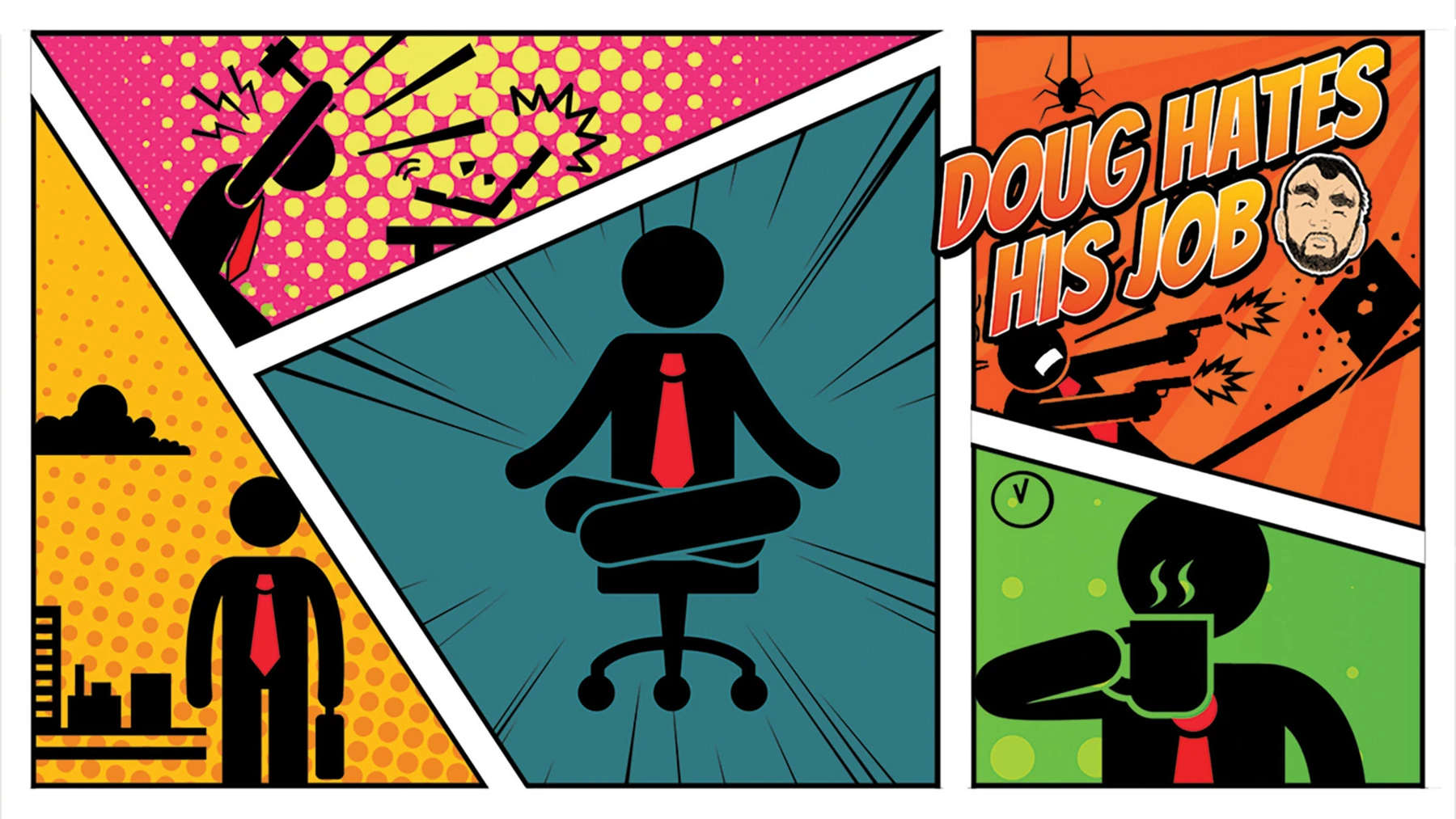 Doug Hates His Job official comic cover artwork