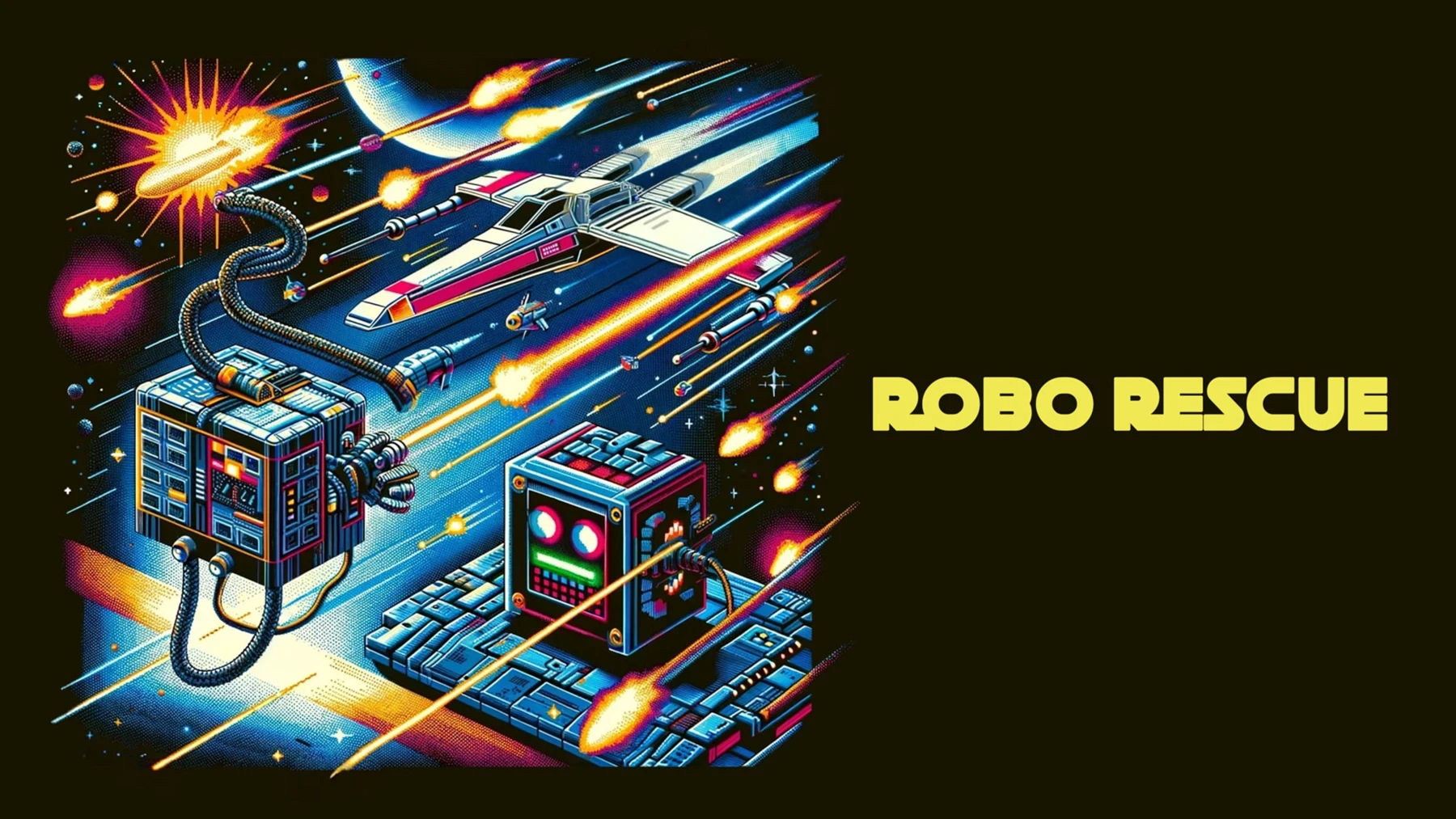 Robo Rescue official retro science fiction artwork