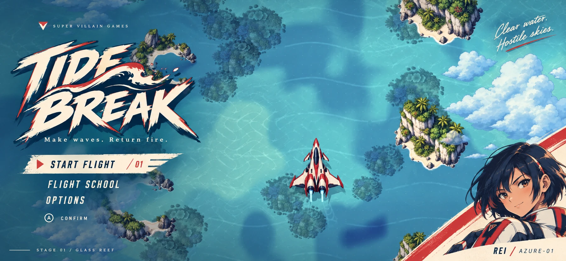 TideBreak — Glass Reef flight artwork